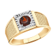Золотое кольцо Александра пч054-2сбк с гранатом