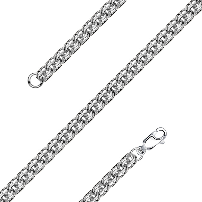 Бисмарк плетение цепочек из серебра женские