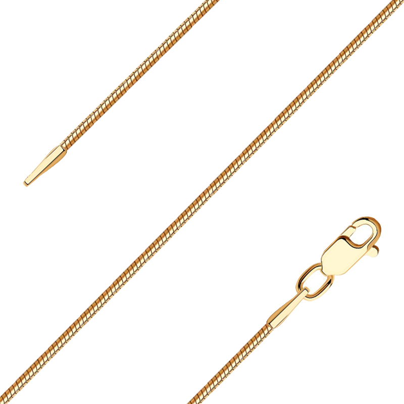 Золотая цепь плетение Снейк (Тонда) Александра цт014ск — купить онлайн