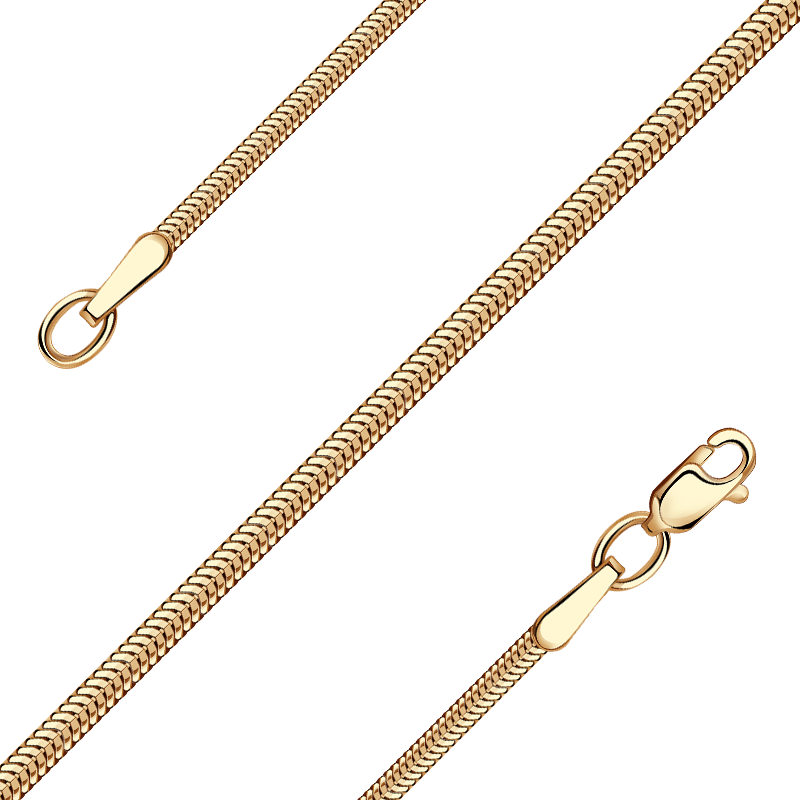 Золотая цепь плетение Снейк (Тонда) Александра цт021ск — купить онлайн