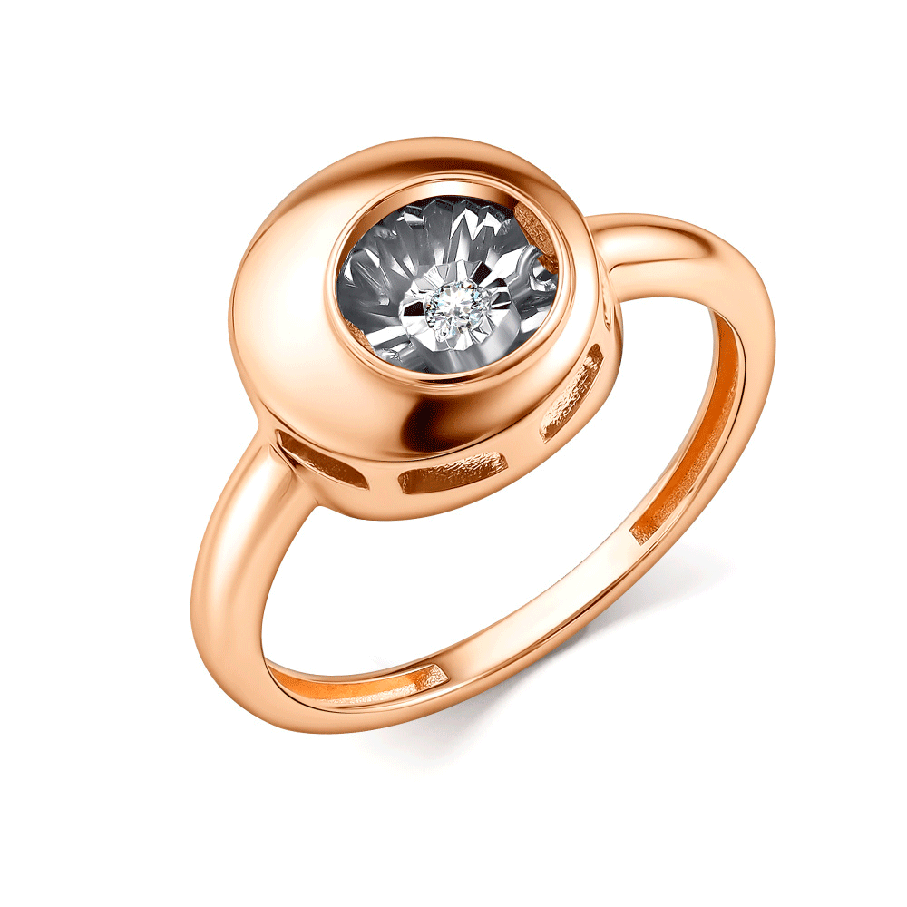 Золотое кольцо GRIGORIEV с танцующим бриллиантом Г01-11-51028-11-00 Г01-11-51028-11-00 фото