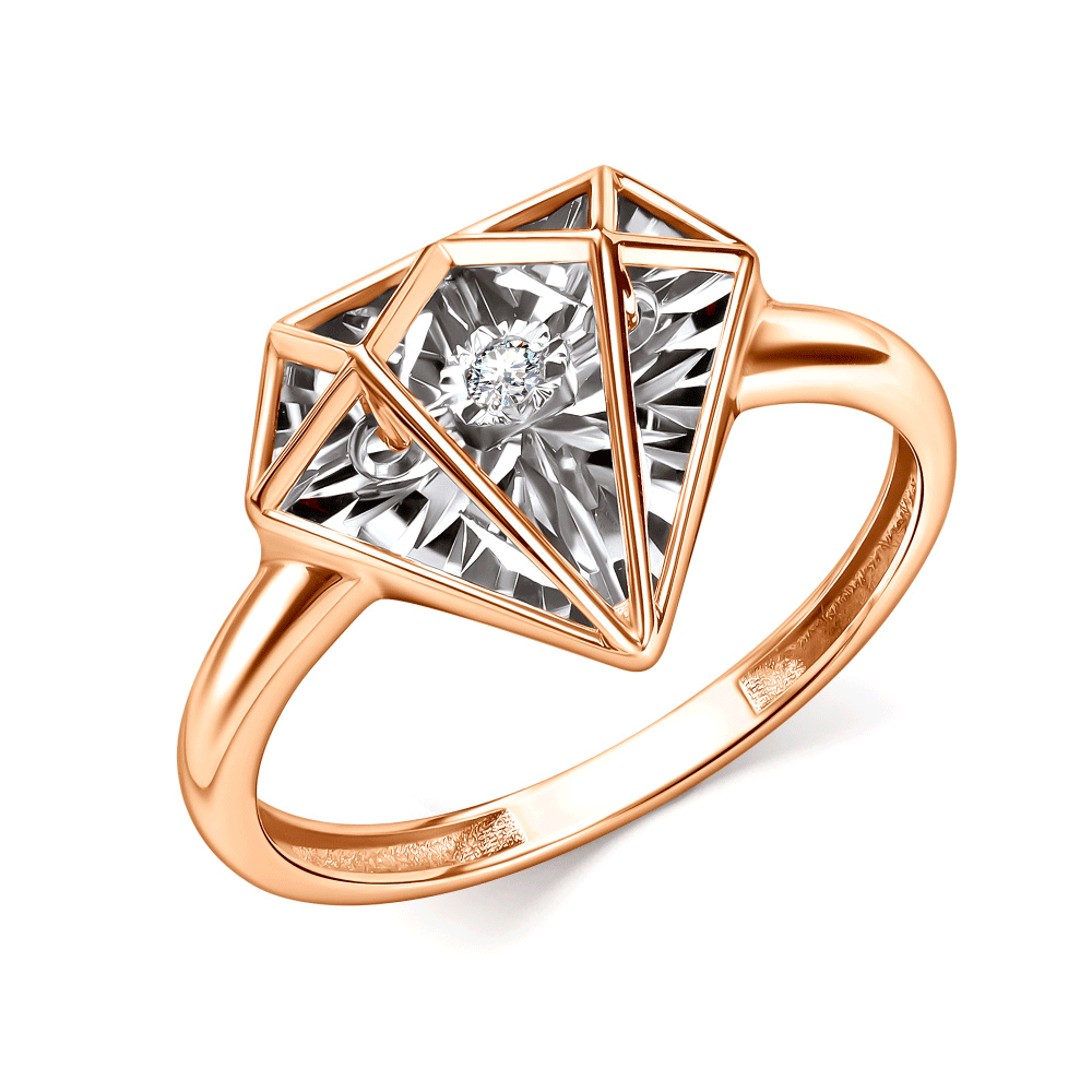 Золотое кольцо GRIGORIEV с танцующим бриллиантом Г01-11-51196-11-00 Г01-11-51196-11-00 фото