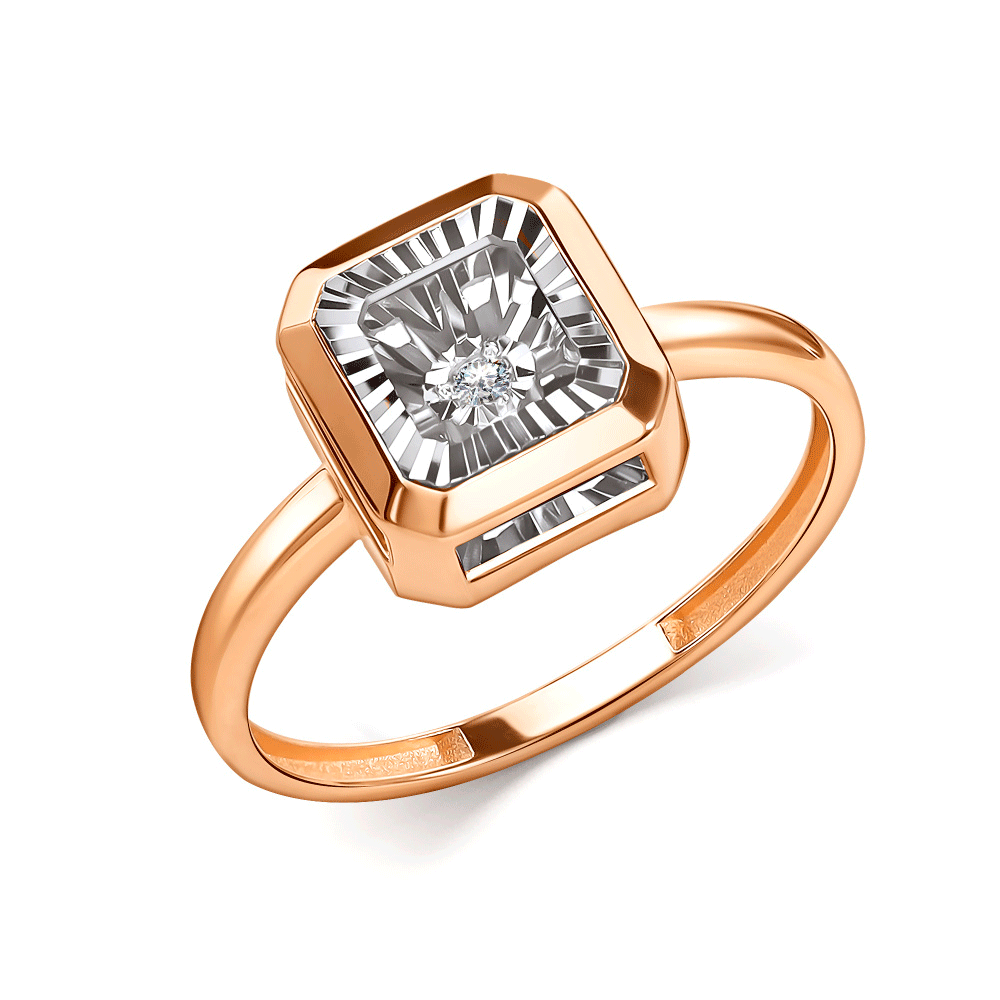 Золотое кольцо GRIGORIEV с танцующим бриллиантом Г01-11-51224-11-00 Г01-11-51224-11-00 фото