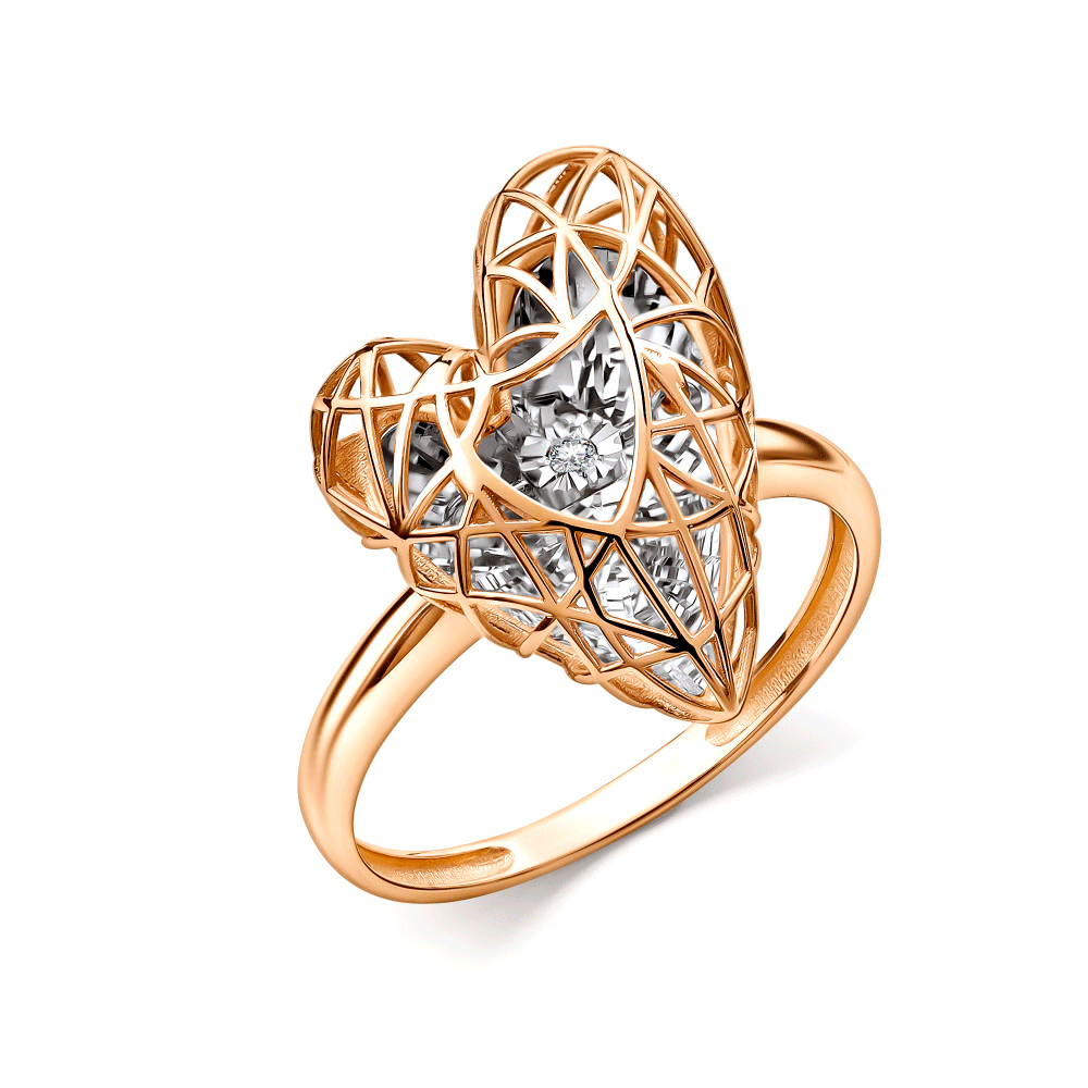 Золотое кольцо GRIGORIEV с танцующим бриллиантом Г01-11-51251-11-00 Г01-11-51251-11-00 фото