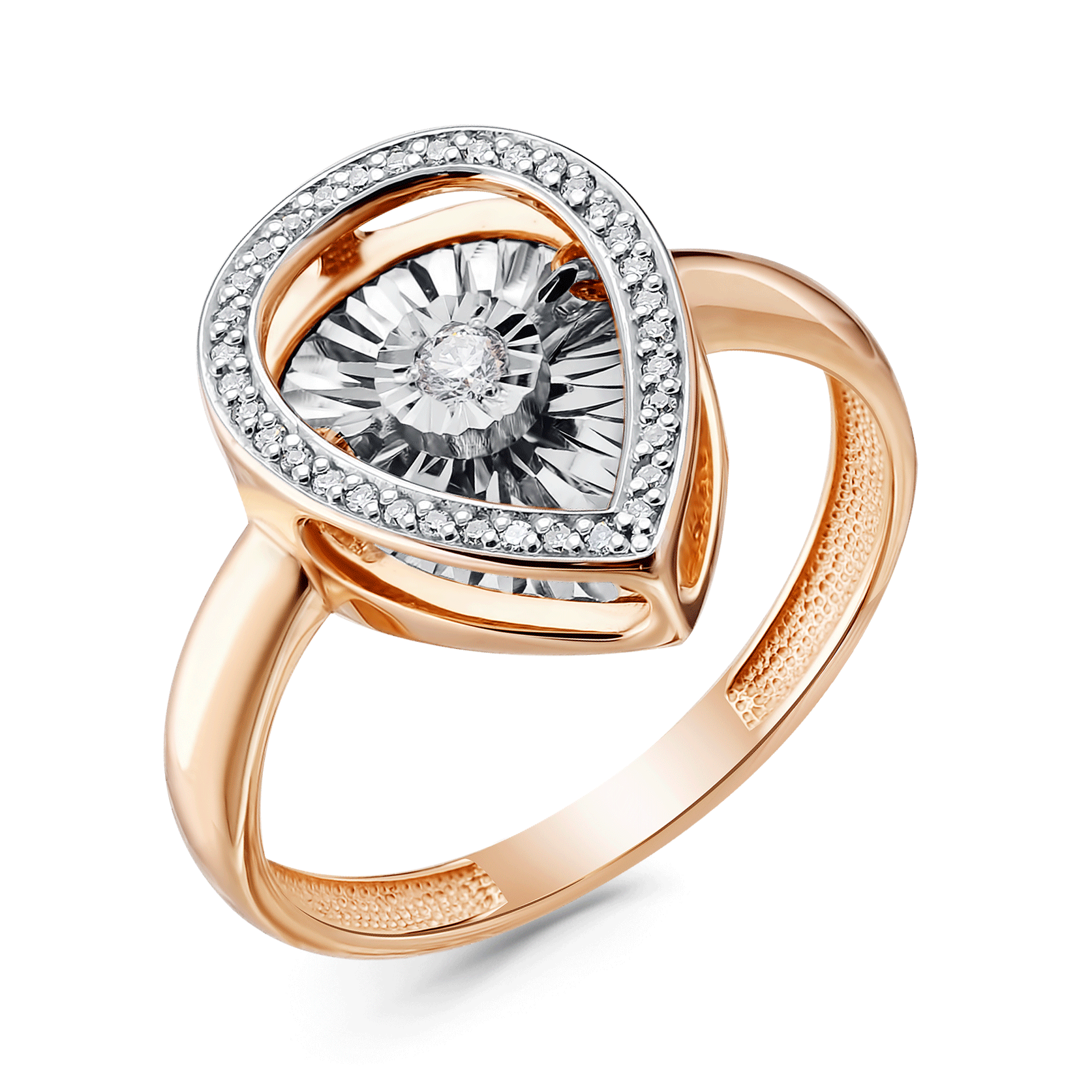 Золотое кольцо GRIGORIEV с танцующим бриллиантом Г01-11-5497-31-00 Г01-11-5497-31-00 фото