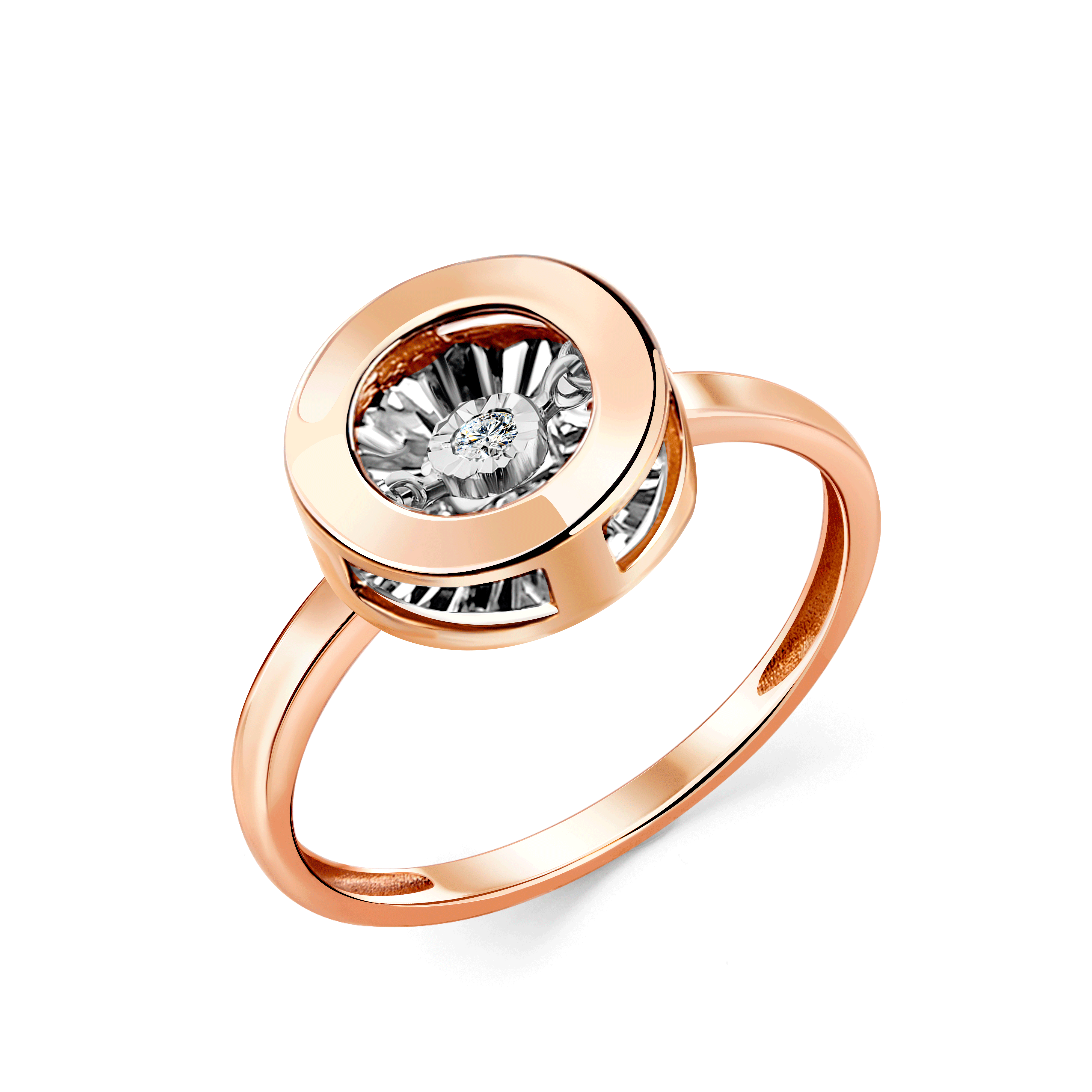 Золотое кольцо GRIGORIEV с танцующим бриллиантом Г01-11-5742-11-00 Г01-11-5742-11-00 фото