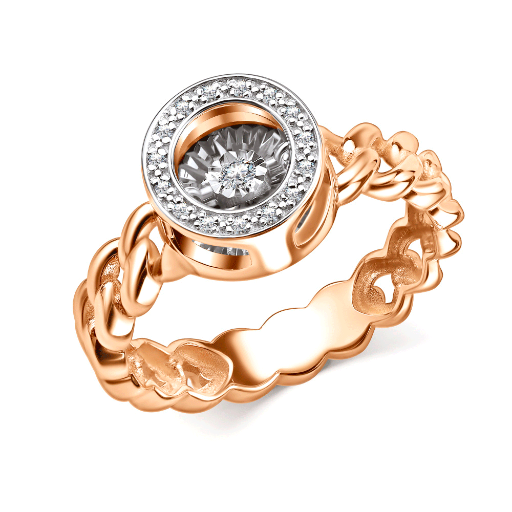 Золотое кольцо GRIGORIEV с танцующим бриллиантом Г01-11-5912-31-00 Г01-11-5912-31-00 фото