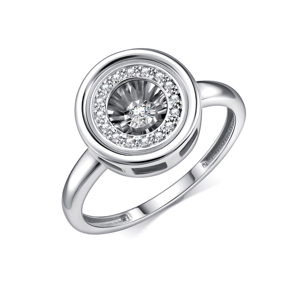 Кольцо из белого золота GRIGORIEV с танцующим бриллиантом Г01-12-51064-31-00 Г01-12-51064-31-00 фото
