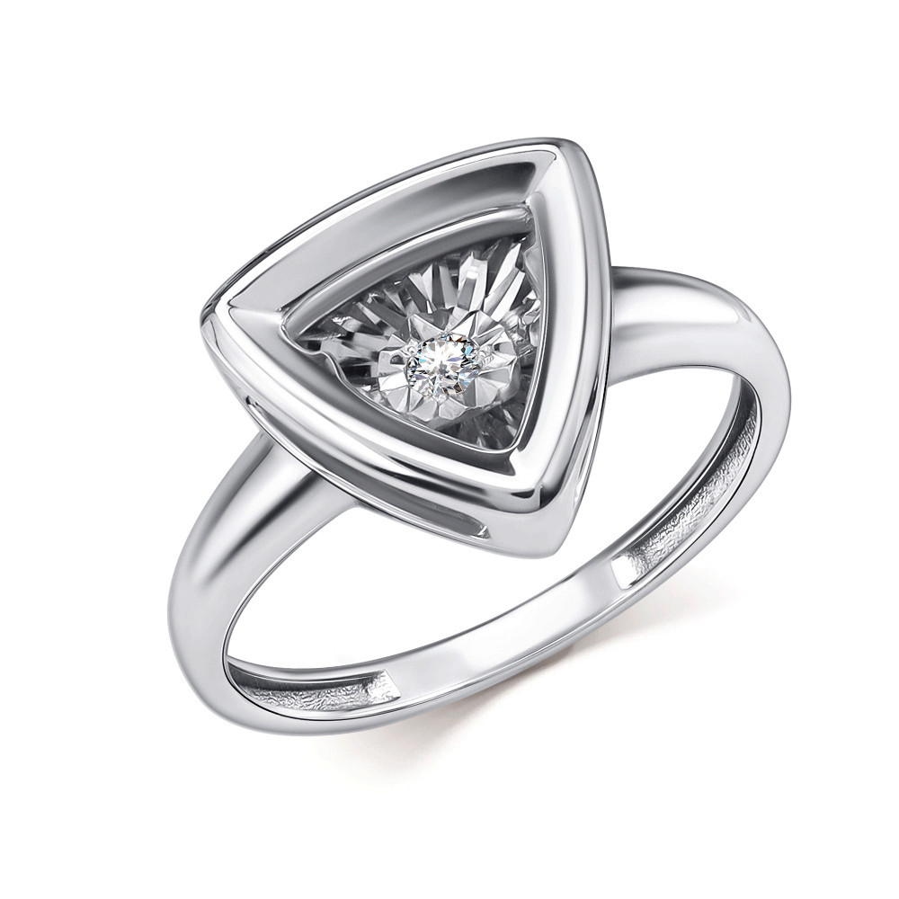 Кольцо из белого золота GRIGORIEV с танцующим бриллиантом Г01-12-51129-11-00 Г01-12-51129-11-00 фото