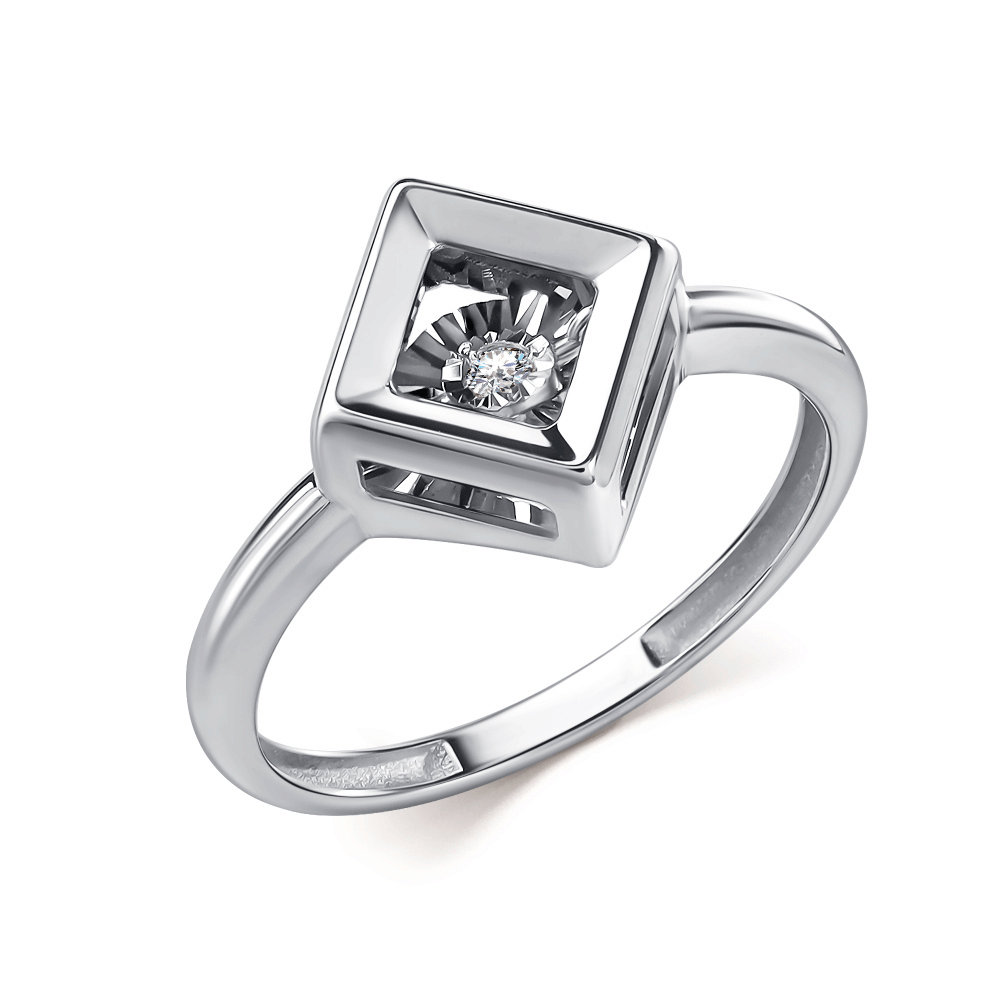 Кольцо из белого золота GRIGORIEV с танцующим бриллиантом Г01-12-51207-11-00 Г01-12-51207-11-00 фото