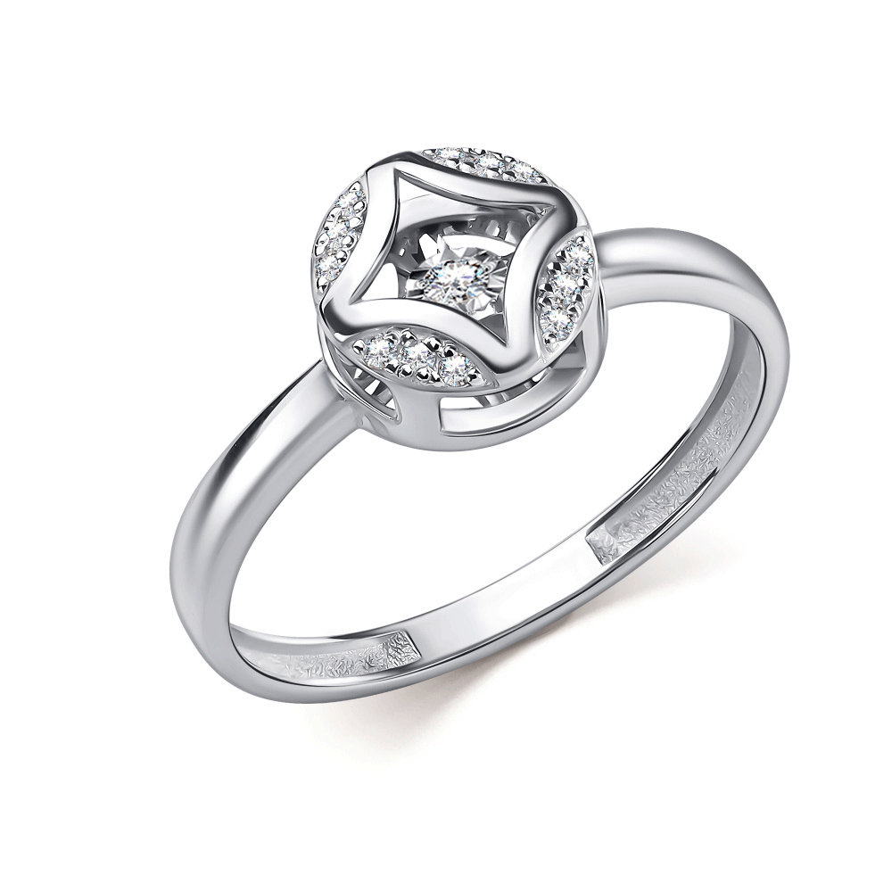 Кольцо из белого золота GRIGORIEV с танцующим бриллиантом Г01-12-51212-31-00 Г01-12-51212-31-00 фото