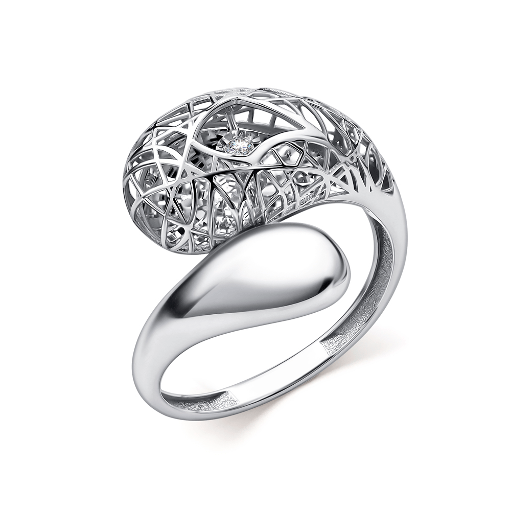 Кольцо из белого золота GRIGORIEV с танцующим бриллиантом Г01-12-51257-11-00-2 Г01-12-51257-11-00-2 фото