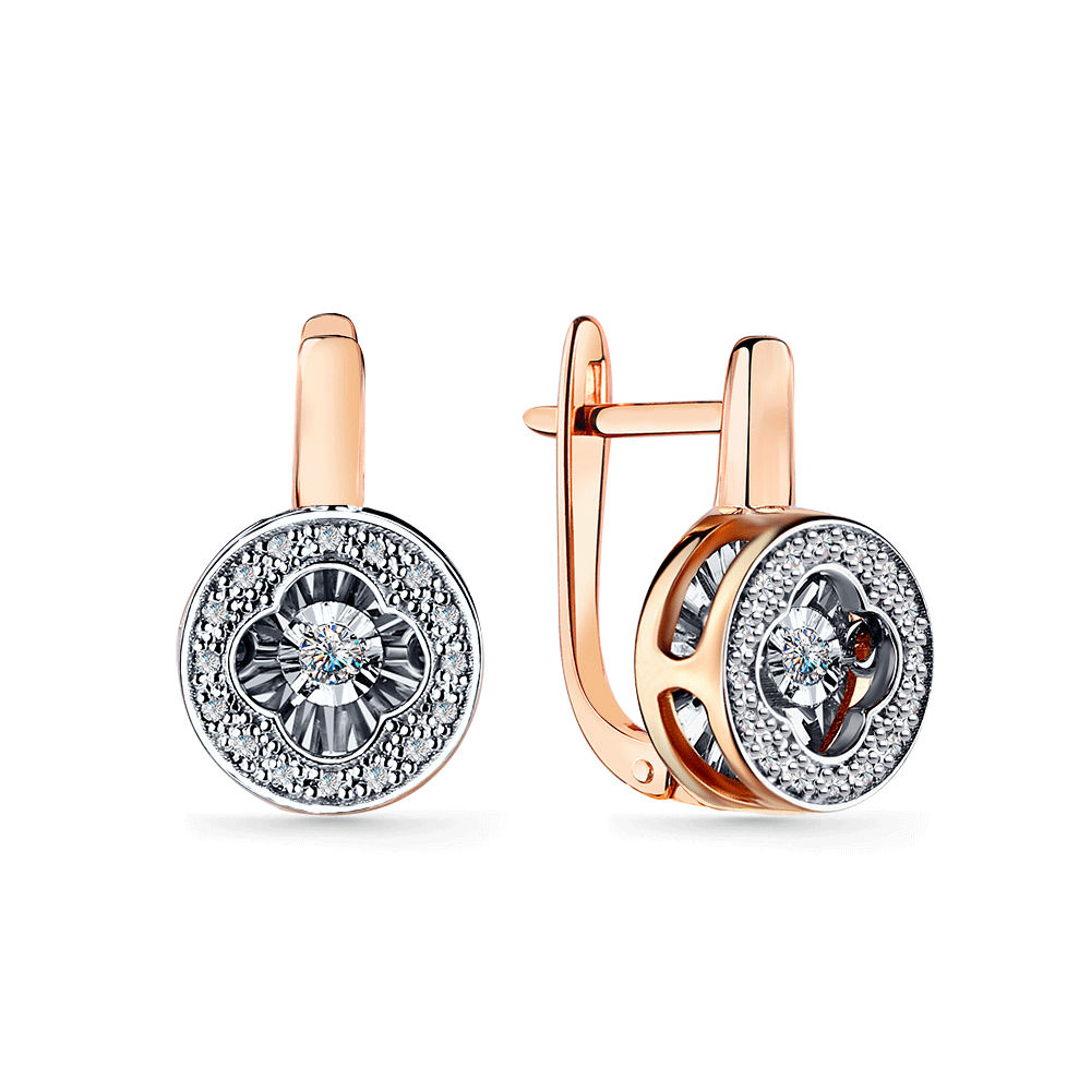 Золотые серьги GRIGORIEV с танцующим бриллиантом Г02-11-5923-31-00 Г02-11-5923-31-00 фото