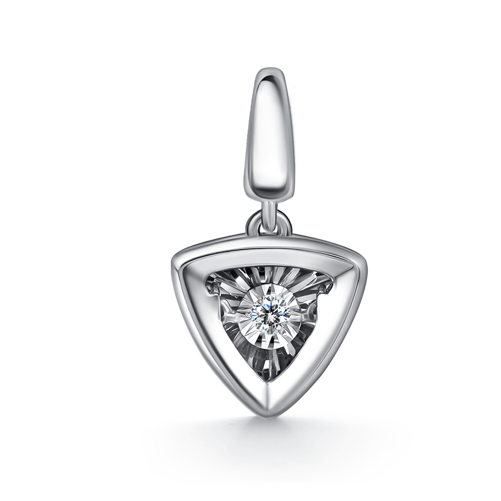 Подвеска из белого золота GRIGORIEV с танцующим бриллиантом Г03-12-51129-11-00 Г03-12-51129-11-00 фото