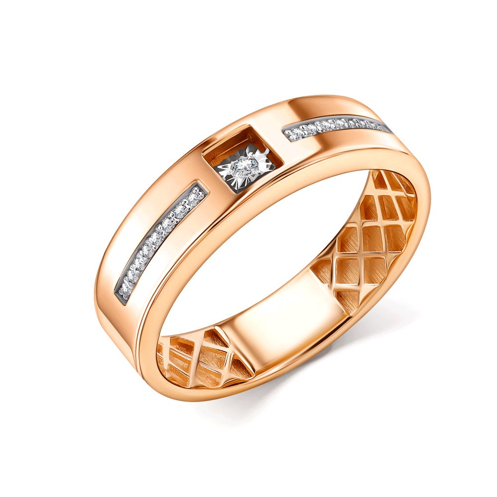 Золотое кольцо GRIGORIEV с танцующим бриллиантом Г04-11-51240-31-00 Г04-11-51240-31-00 фото