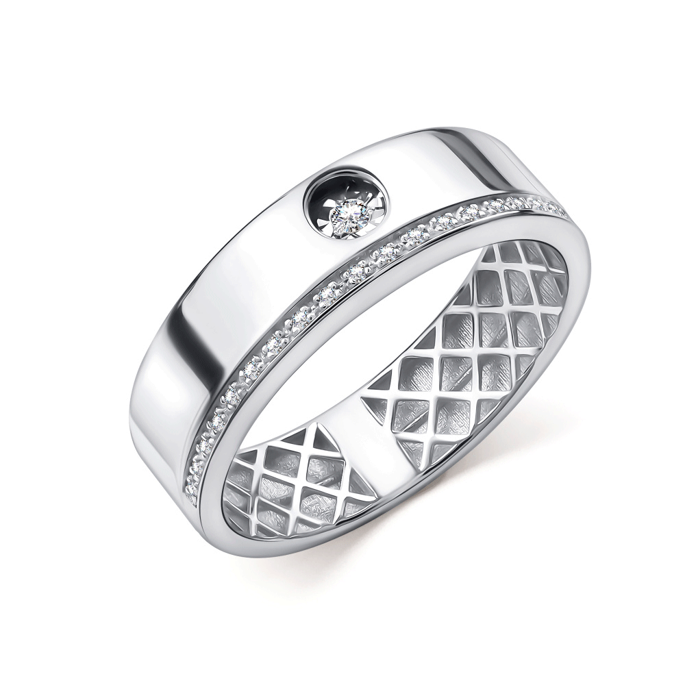 Кольцо из белого золота GRIGORIEV с танцующим бриллиантом Г04-12-51238-31-00 Г04-12-51238-31-00 фото