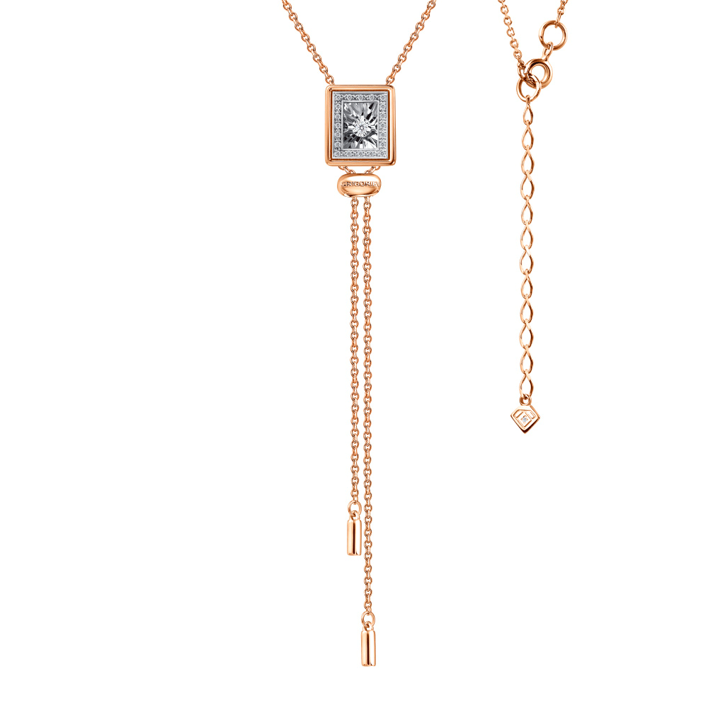 Золотое колье GRIGORIEV с танцующим бриллиантом Г08-11-51024-31-00-2 Г08-11-51024-31-00-2 фото