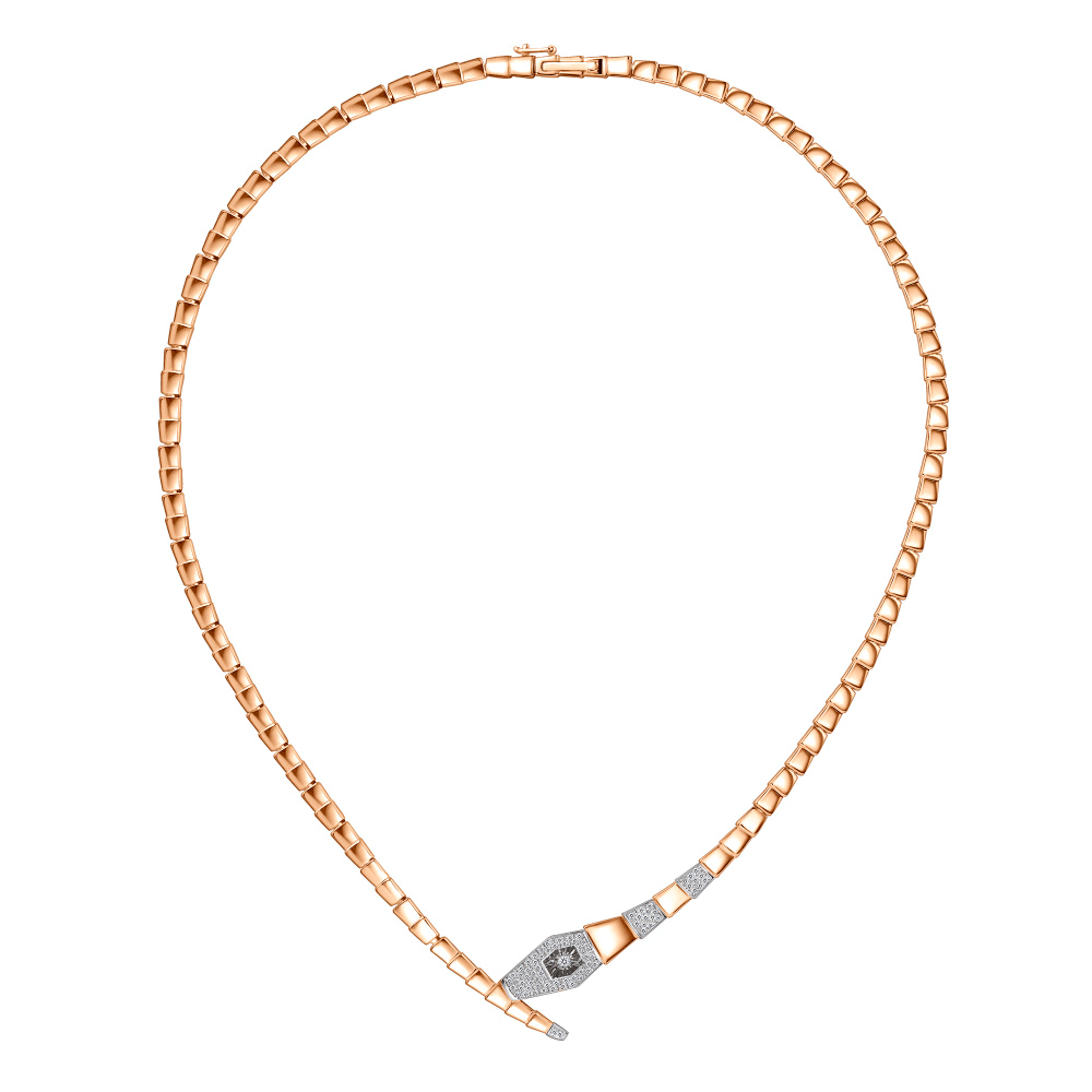 Золотое колье Символ года Змея GRIGORIEV с бриллиантом Г08-11-51058-31-00 Г08-11-51058-31-00 фото