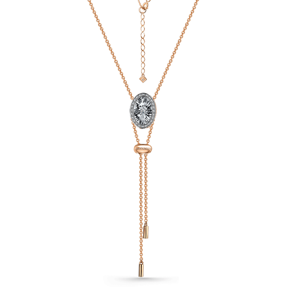 Золотое колье GRIGORIEV с танцующим бриллиантом Г08-11-5498-31-00-2 Г08-11-5498-31-00-2 фото