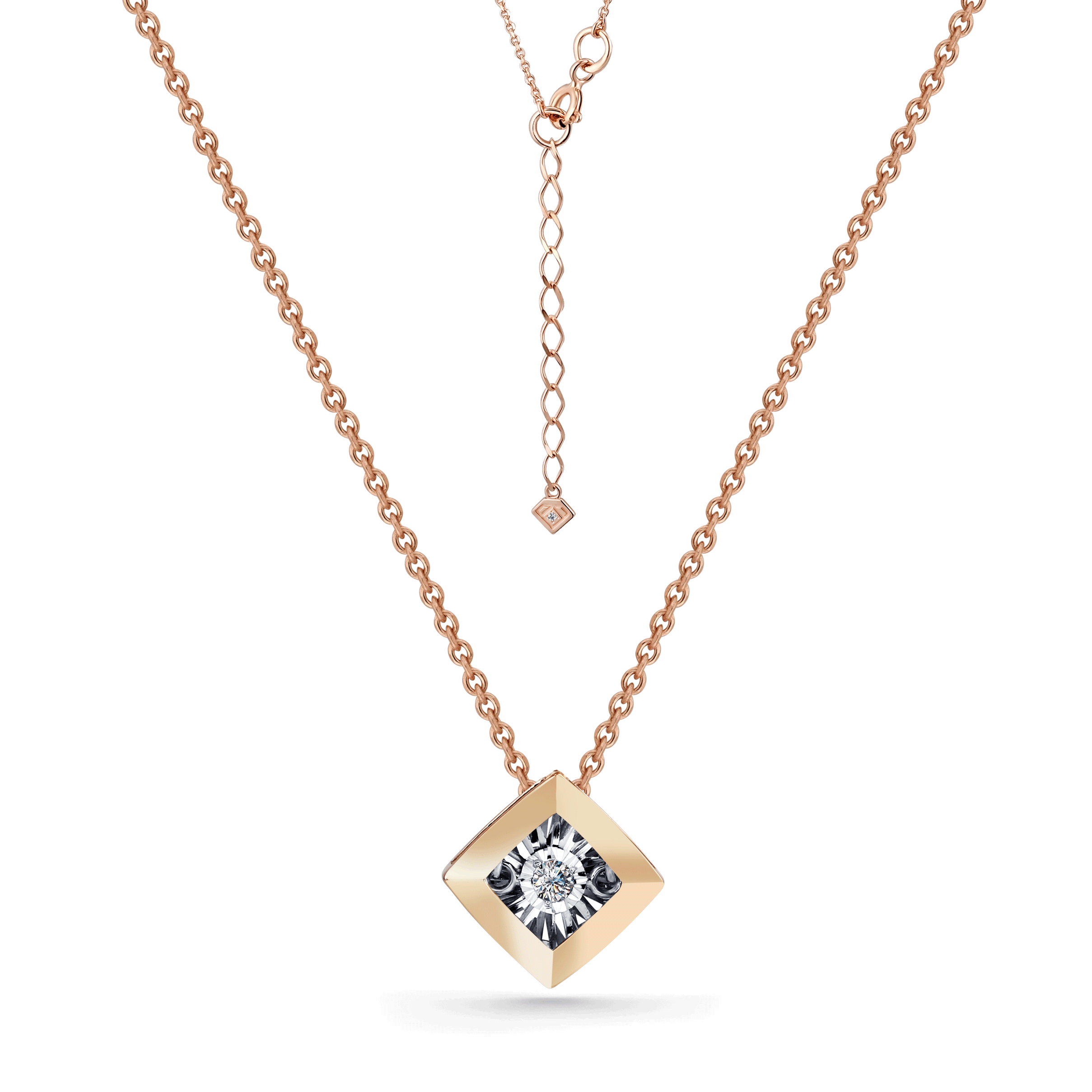 Золотое колье GRIGORIEV с танцующим бриллиантом Г08-11-5737-31-00 Г08-11-5737-31-00 фото