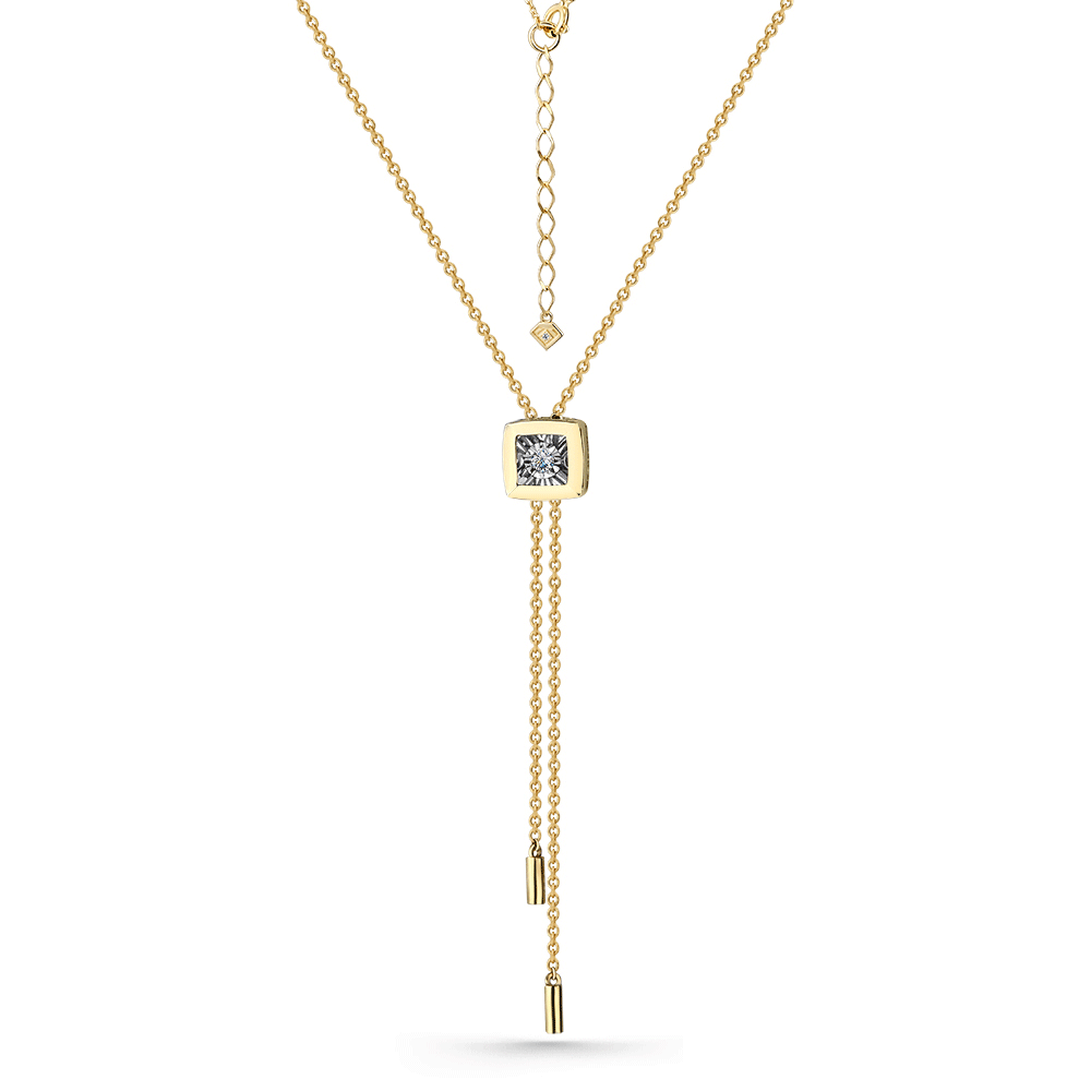 Колье из лимонного золота GRIGORIEV с танцующим бриллиантом Г08-13-5704-31-00-2 Г08-13-5704-31-00-2 фото