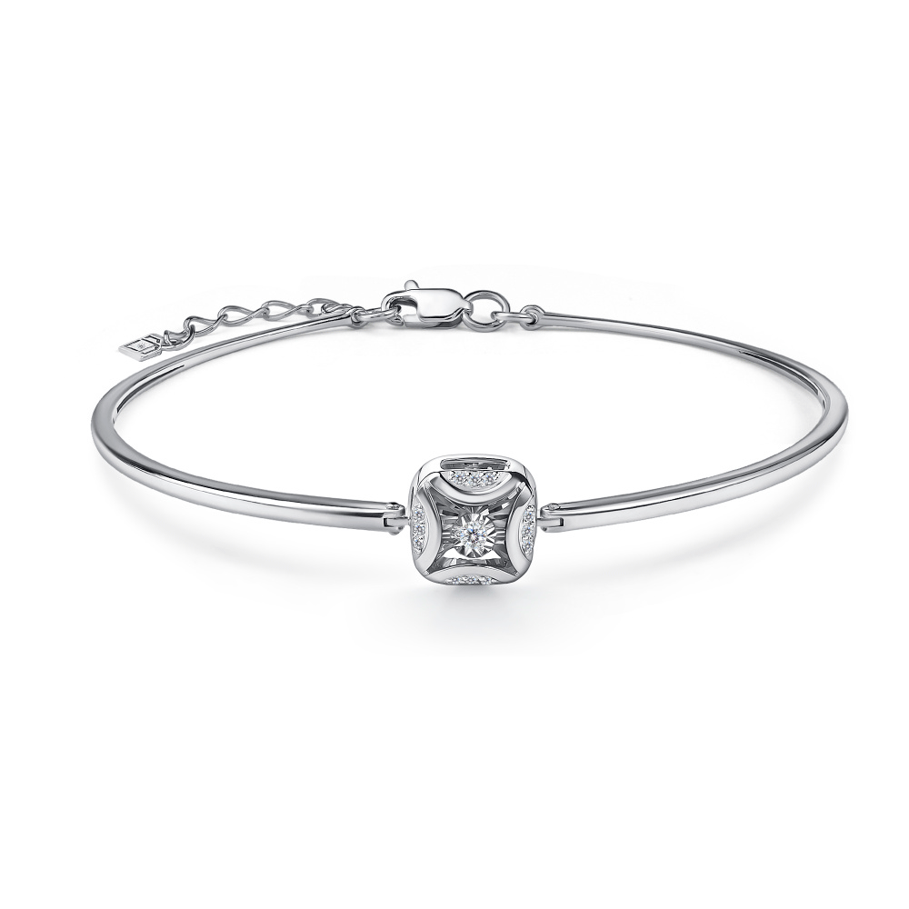 Браслет из белого золота GRIGORIEV с танцующим бриллиантом Г09-12-51206-31-00 Г09-12-51206-31-00 фото