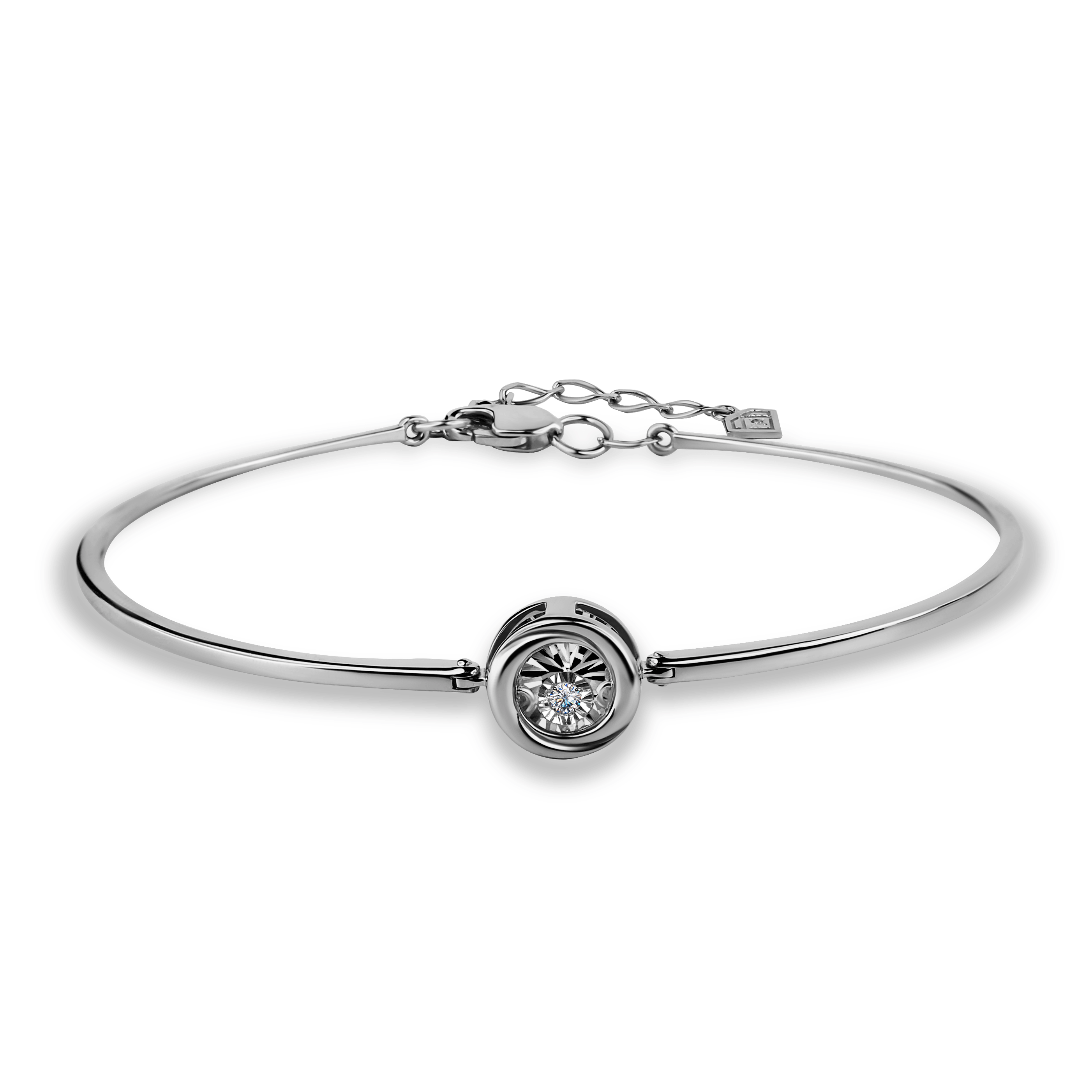Браслет из белого золота GRIGORIEV с танцующим бриллиантом Г09-12-5743-31-00 Г09-12-5743-31-00 фото