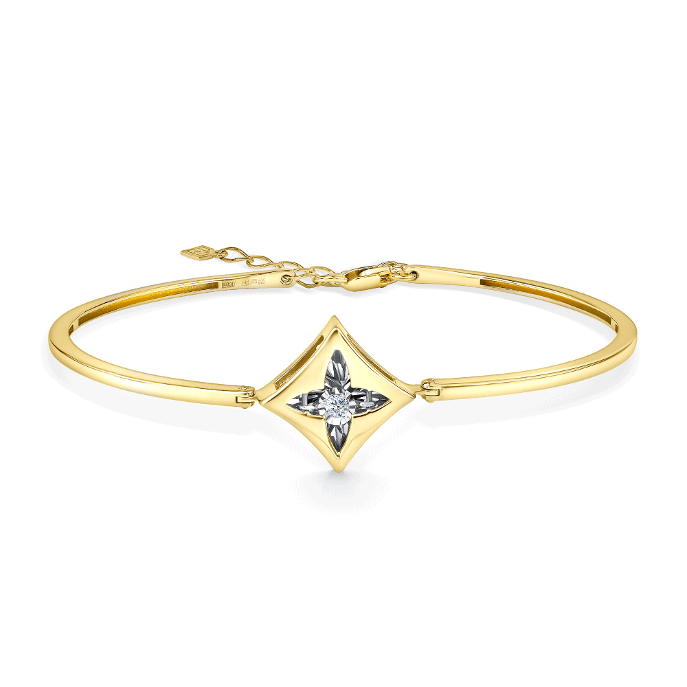 Браслет из лимонного золота GRIGORIEV с танцующим бриллиантом Г09-13-5958-31-00 Г09-13-5958-31-00 фото