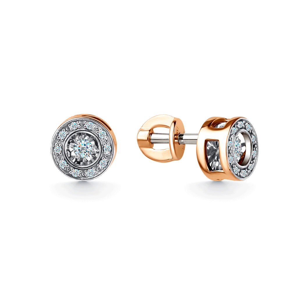 Золотые серьги GRIGORIEV с танцующим бриллиантом Г12-11-5905-31-00 Г12-11-5905-31-00 фото
