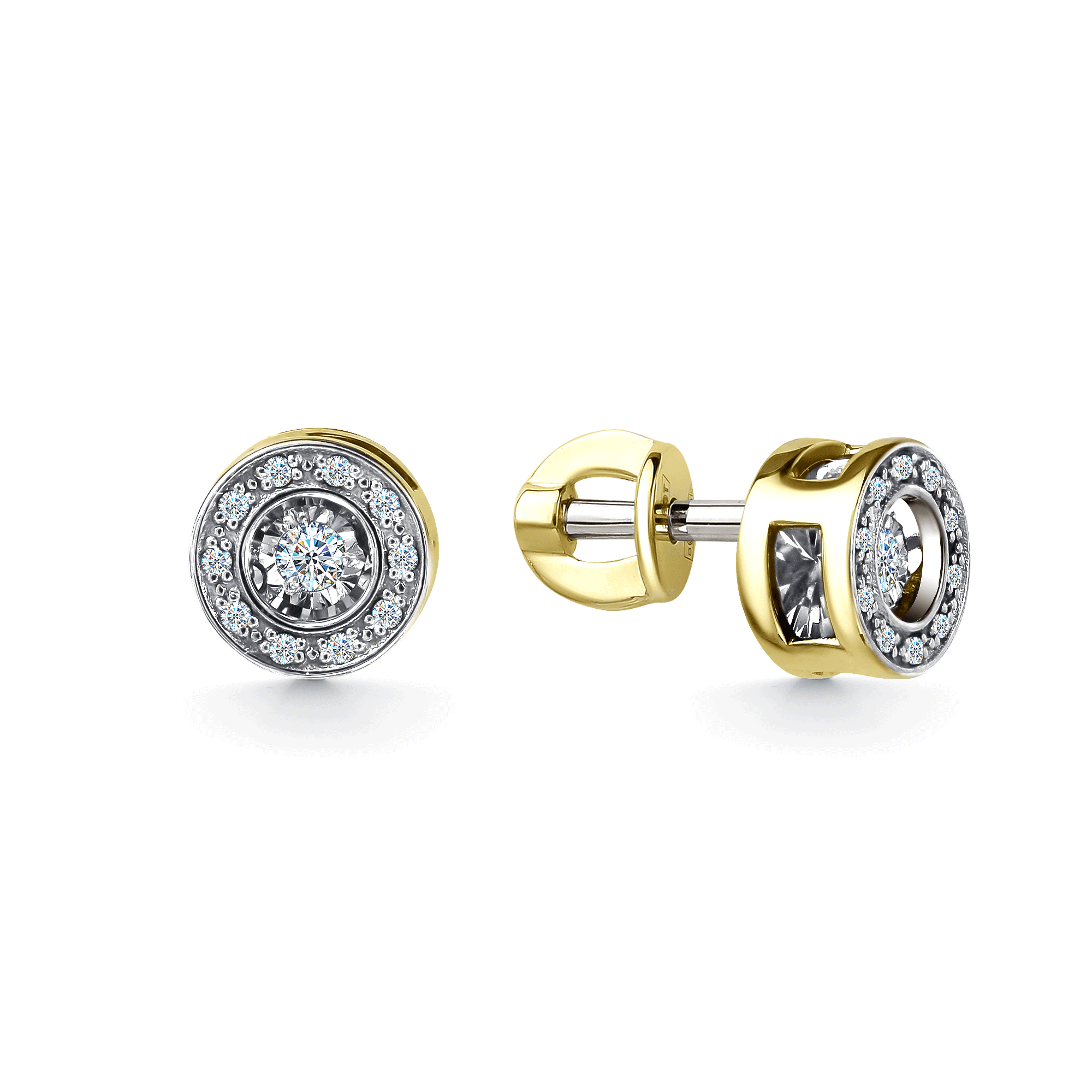 Серьги из лимонного золота GRIGORIEV с танцующим бриллиантом Г12-13-5905-31-00 Г12-13-5905-31-00 фото