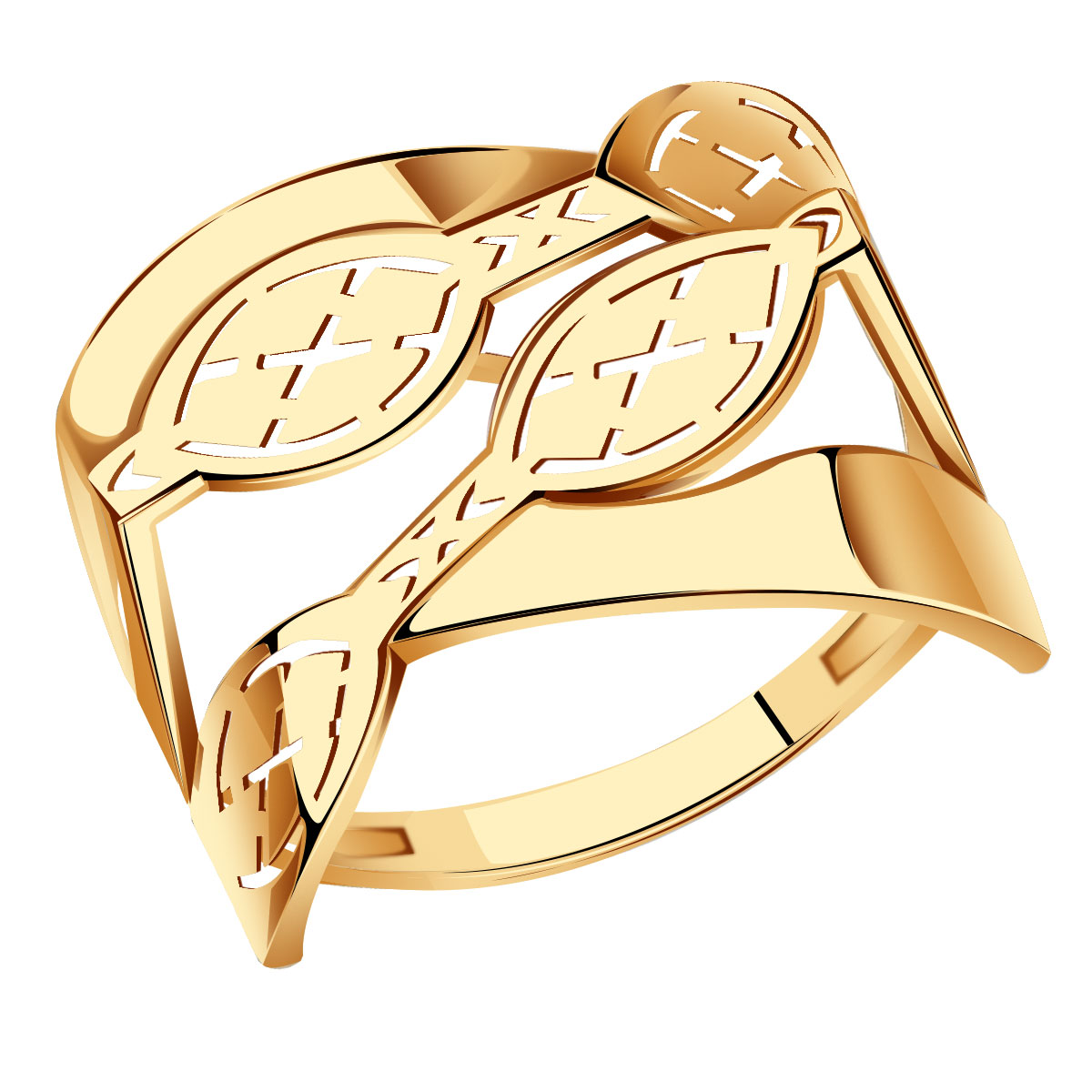 SOKOLOV кольцо из золота с алмазной гранью 018082